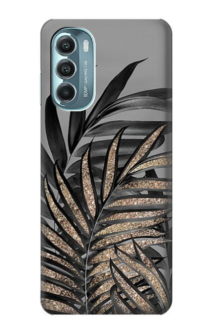 S3692 Feuilles de palmier gris noir Etui Coque Housse pour Motorola Moto G Stylus 5G (2022)