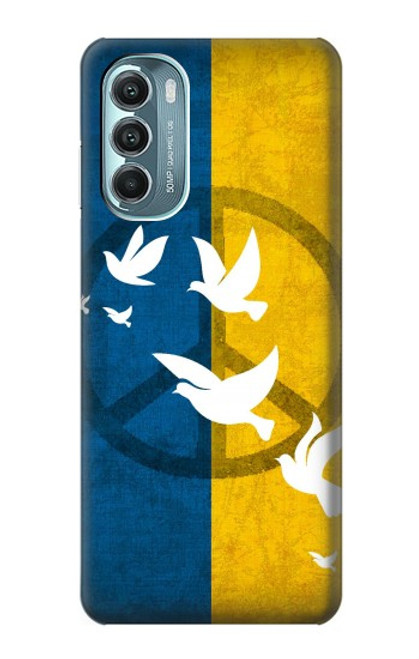 S3857 Colombe de la paix drapeau ukrainien Etui Coque Housse pour Motorola Moto G Stylus 5G (2022)