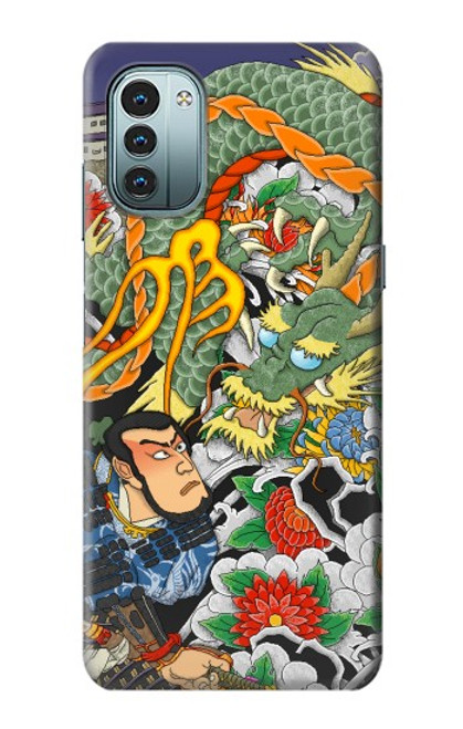 S0454 Japon Tatouage Etui Coque Housse pour Nokia G11, G21