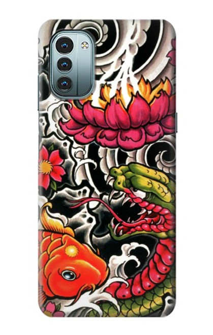 S0605 Yakuza tatouage Etui Coque Housse pour Nokia G11, G21