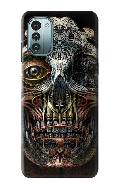 S1685 Crâne Steampunk Etui Coque Housse pour Nokia G11, G21