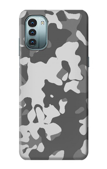 S2186 Gris Camo Camouflage Imprimé graphique Etui Coque Housse pour Nokia G11, G21