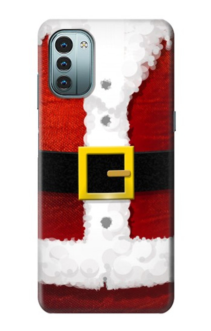 S2846 Costume de Noël Père Noël Rouge Etui Coque Housse pour Nokia G11, G21