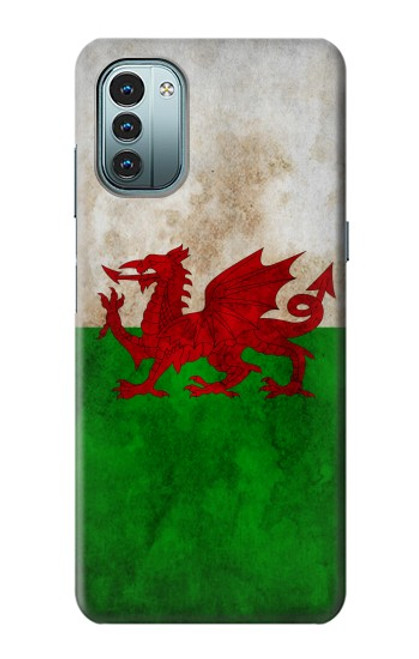 S2976 Pays de Galles Football Football Drapeau Etui Coque Housse pour Nokia G11, G21