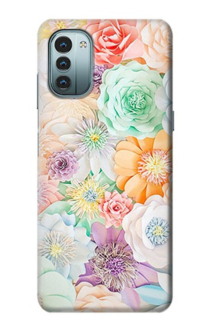 S3705 Fleur florale pastel Etui Coque Housse pour Nokia G11, G21