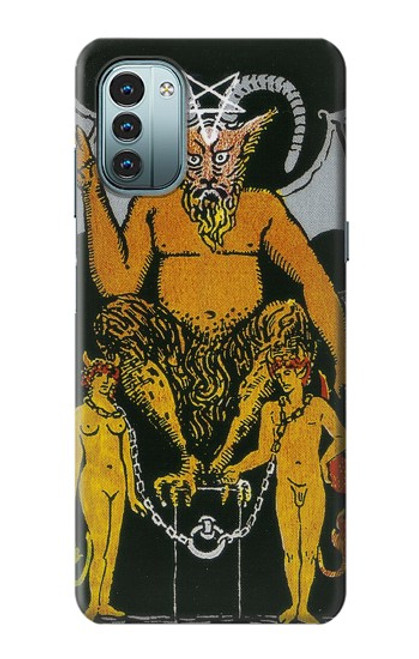 S3740 Carte de tarot le diable Etui Coque Housse pour Nokia G11, G21