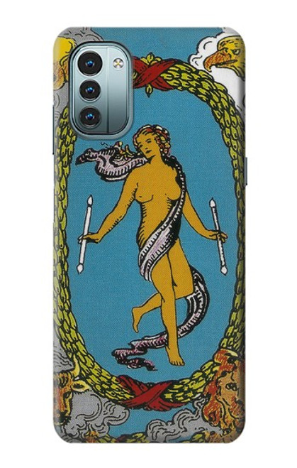 S3746 Carte de tarot le monde Etui Coque Housse pour Nokia G11, G21