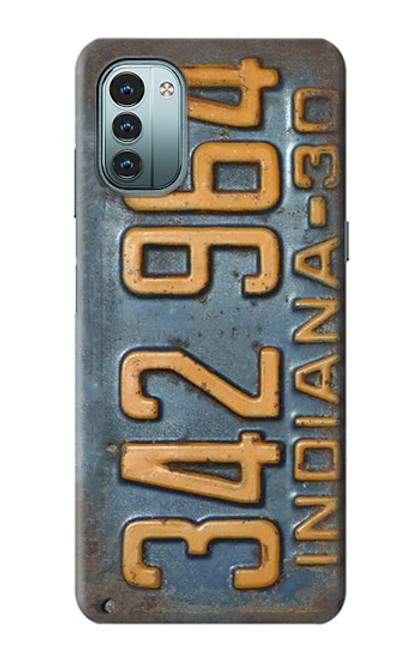 S3750 Plaque d'immatriculation de véhicule vintage Etui Coque Housse pour Nokia G11, G21