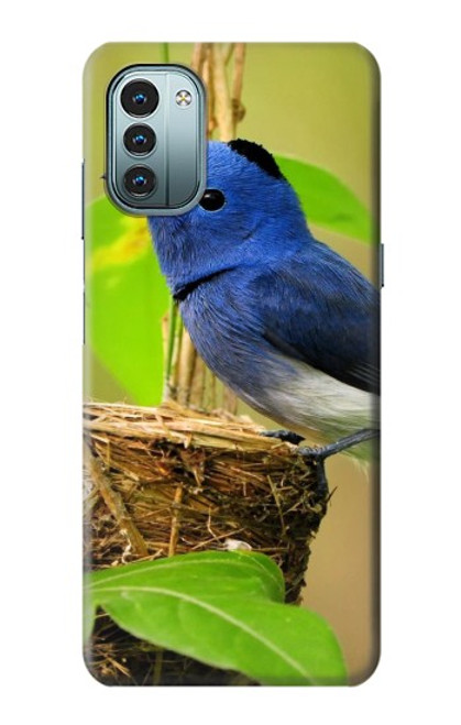 S3839 Oiseau bleu du bonheur Oiseau bleu Etui Coque Housse pour Nokia G11, G21