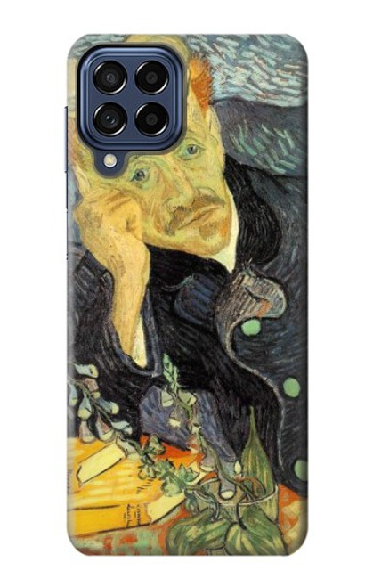 S0212 Van Gogh Portrait du Dr Gachet Etui Coque Housse pour Samsung Galaxy M53