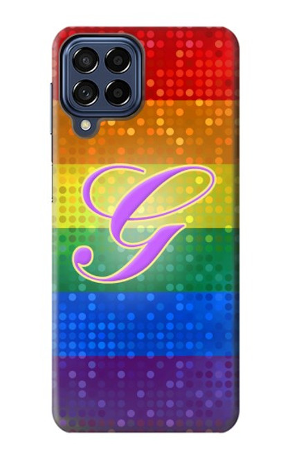 S2899 Arc en ciel LGBT Gay Pride Drapeau Etui Coque Housse pour Samsung Galaxy M53