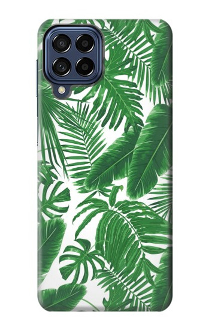 S3457 Papier Palm Monstera Etui Coque Housse pour Samsung Galaxy M53