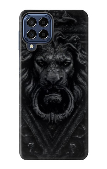 S3619 Lion noir gothique Etui Coque Housse pour Samsung Galaxy M53