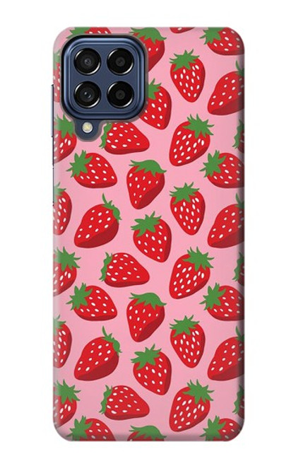 S3719 Modèle de fraise Etui Coque Housse pour Samsung Galaxy M53