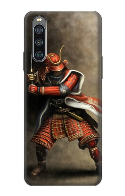 S0796 Japon Rouge Samurai Etui Coque Housse pour Sony Xperia 10 IV