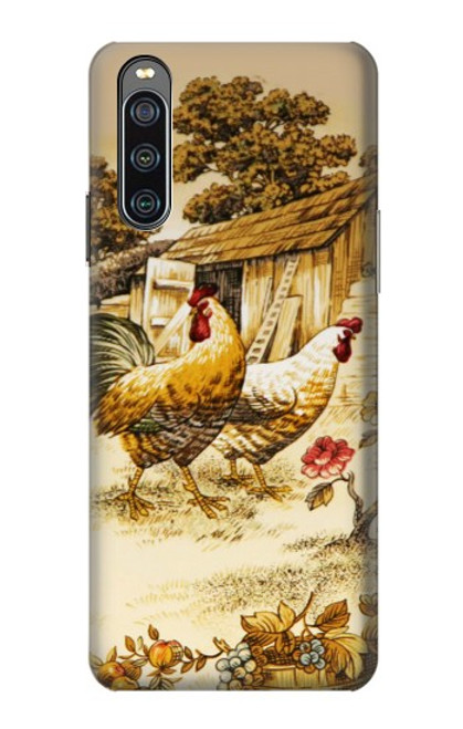 S2181 Français Pays Poulet Etui Coque Housse pour Sony Xperia 10 IV