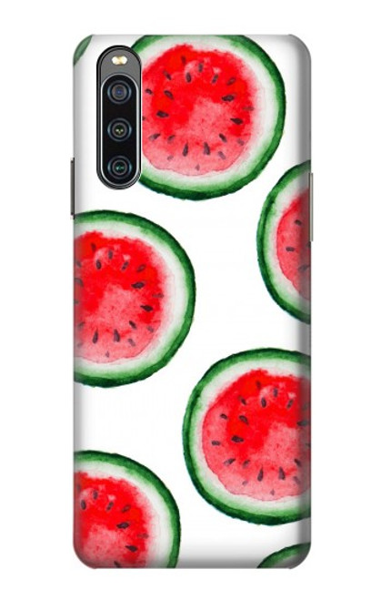 S3236 Motif melon d'eau Etui Coque Housse pour Sony Xperia 10 IV