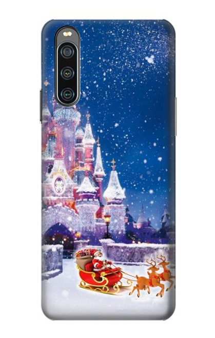 S3282 Château de Santa Noël Etui Coque Housse pour Sony Xperia 10 IV