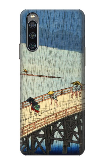 S3347 Utagawa Hiroshige douche soudaine Etui Coque Housse pour Sony Xperia 10 IV