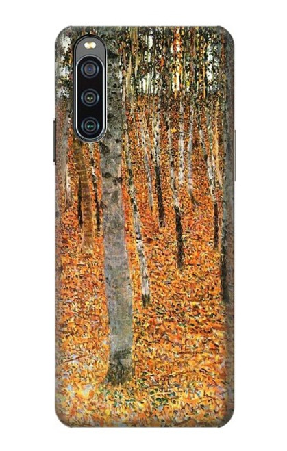 S3380 Gustav Klimt Bouleau Forêt Etui Coque Housse pour Sony Xperia 10 IV