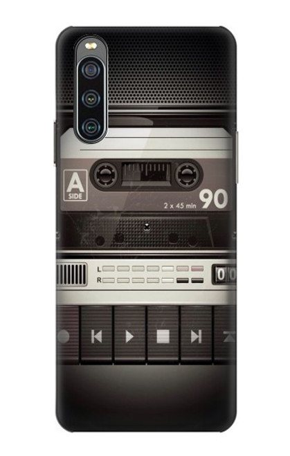 S3501 Lecteur cassette millésimé Etui Coque Housse pour Sony Xperia 10 IV