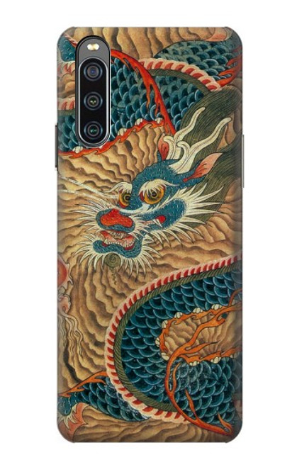 S3541 Peinture Dragon Nuage Etui Coque Housse pour Sony Xperia 10 IV