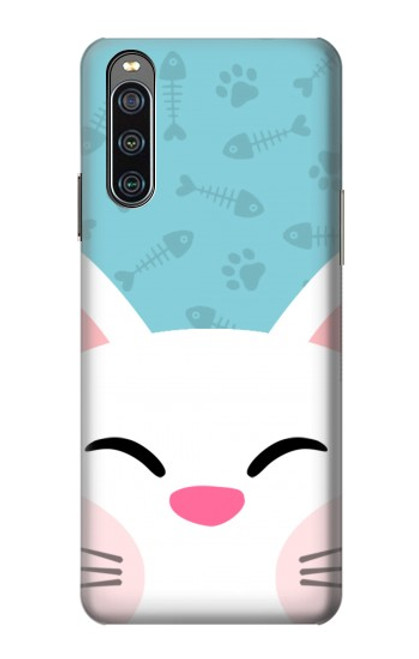 S3542 Chat mignon Dessin animé Etui Coque Housse pour Sony Xperia 10 IV