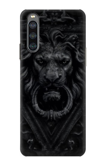 S3619 Lion noir gothique Etui Coque Housse pour Sony Xperia 10 IV