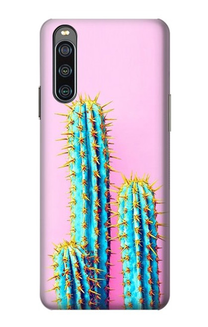 S3673 Cactus Etui Coque Housse pour Sony Xperia 10 IV