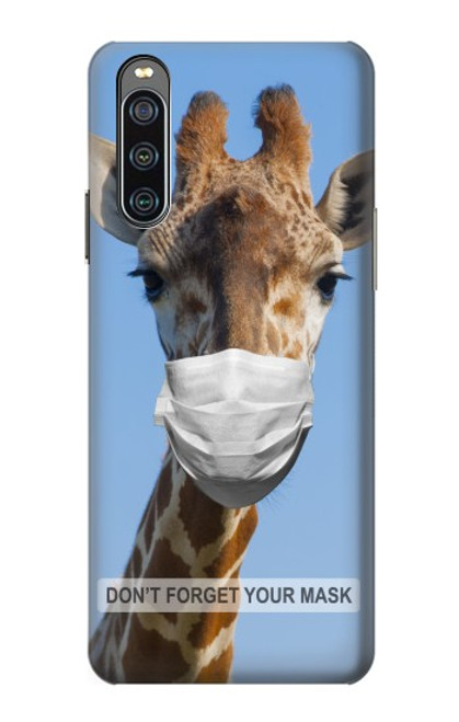 S3806 Drôle de girafe Etui Coque Housse pour Sony Xperia 10 IV