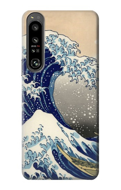 S2389 Hokusai La grande vague de Kanagawa Etui Coque Housse pour Sony Xperia 1 IV