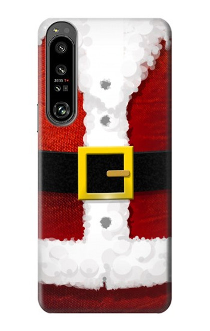 S2846 Costume de Noël Père Noël Rouge Etui Coque Housse pour Sony Xperia 1 IV