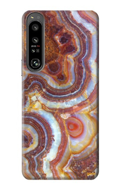 S3034 Texture marbre de couleur Imprimé Etui Coque Housse pour Sony Xperia 1 IV