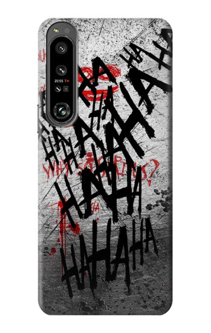 S3073 Joker Hahaha de sang éclaboussures Etui Coque Housse pour Sony Xperia 1 IV