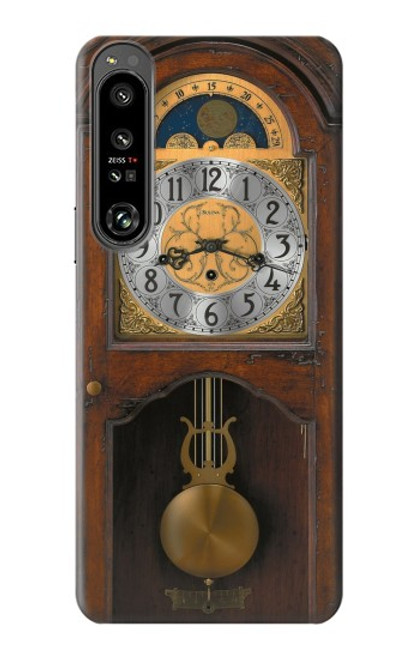 S3173 Grand-père Horloge Antique Horloge murale Etui Coque Housse pour Sony Xperia 1 IV