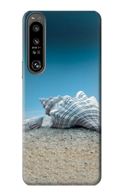 S3213 Coquilles de mer sous la mer Etui Coque Housse pour Sony Xperia 1 IV