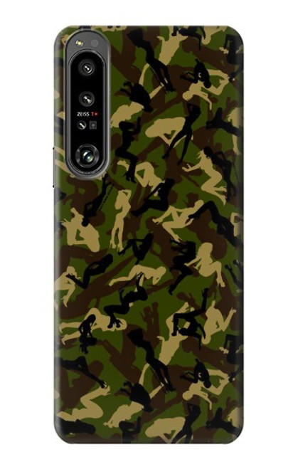 S3356 Camo camouflage de fille Etui Coque Housse pour Sony Xperia 1 IV