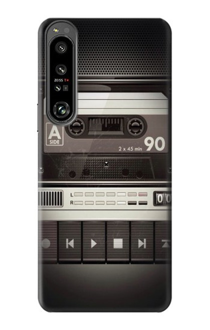 S3501 Lecteur cassette millésimé Etui Coque Housse pour Sony Xperia 1 IV