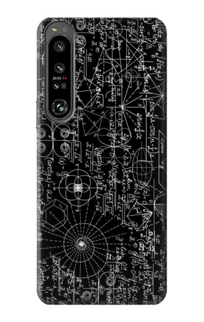 S3808 Tableau noir de mathématiques Etui Coque Housse pour Sony Xperia 1 IV