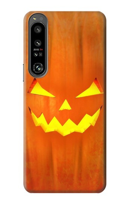 S3828 Citrouille d'Halloween Etui Coque Housse pour Sony Xperia 1 IV