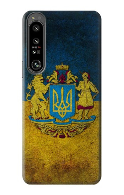 S3858 Drapeau de l'Ukraine Etui Coque Housse pour Sony Xperia 1 IV
