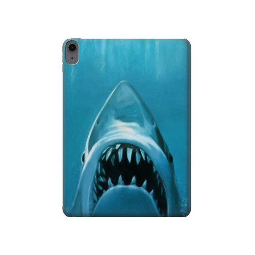 S0830 Requin blanc Etui Coque Housse pour iPad Air (2022,2020, 4th, 5th), iPad Pro 11 (2022, 6th)