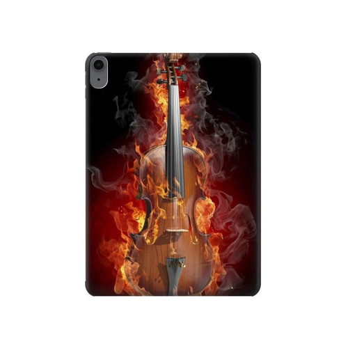 S0864 Violon feu Etui Coque Housse pour iPad Air (2020, 2022), Air 11 (2024,2025,2026), Pro 11 (2022)
