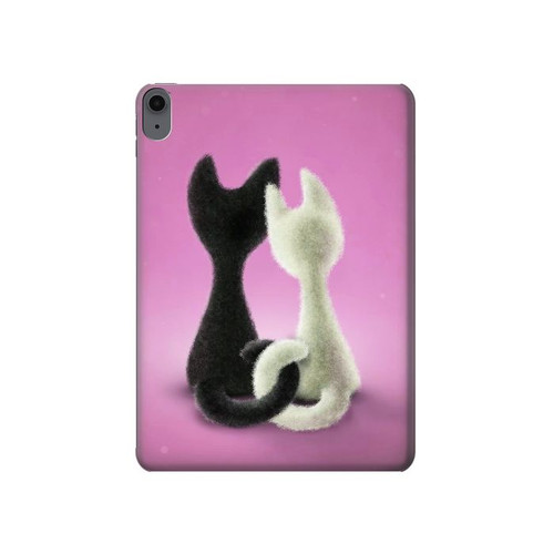 S1832 Chat d'amour Etui Coque Housse pour iPad Air (2020, 2022), Air 11 (2024,2025,2026), Pro 11 (2022)