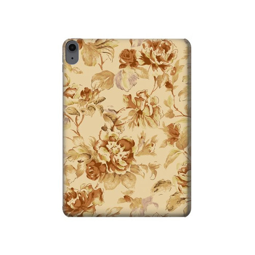 S2180 Motif Fleur Floral Millésime Etui Coque Housse pour iPad Air (2022,2020, 4th, 5th), iPad Pro 11 (2022, 6th)