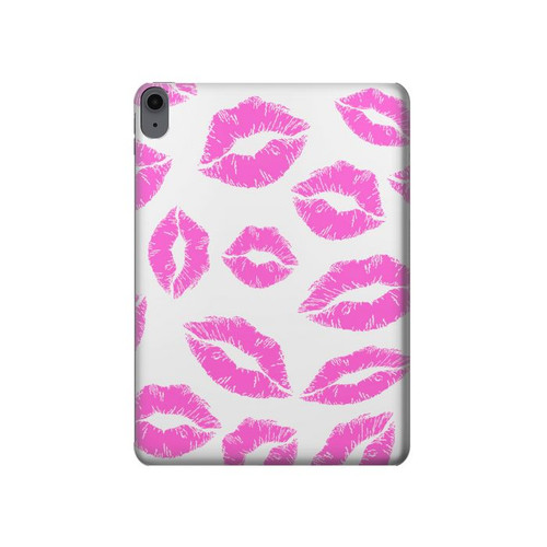 S2214 Bisous Lèvres roses Etui Coque Housse pour iPad Air (2022, 2020), Air 11 (2024,2025), Pro 11 (2022)