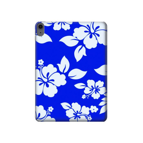 S2244 Motif Hawai Hibiscus Bleu Etui Coque Housse pour iPad Air (2020, 2022), Air 11 (2024,2025,2026), Pro 11 (2022)