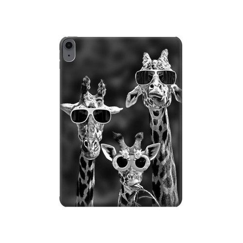 S2327 Girafes avec lunettes de soleil Etui Coque Housse pour iPad Air (2020, 2022), Air 11 (2024,2025,2026), Pro 11 (2022)