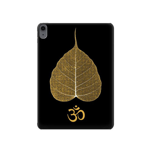 S2331 Feuille d'or bouddhiste Symbole de l'OM Etui Coque Housse pour iPad Air (2022,2020, 4th, 5th), iPad Pro 11 (2022, 6th)