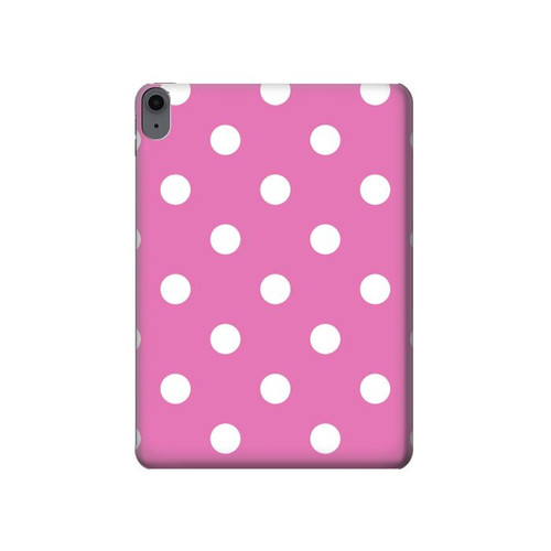 S2358 Rose à pois Etui Coque Housse pour iPad Air (2020, 2022), Air 11 (2024,2025,2026), Pro 11 (2022)